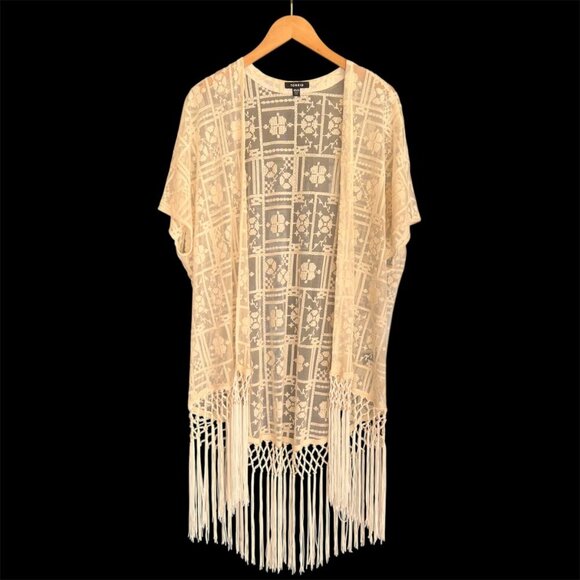 Torrid Cream Lace Shawl Size 00 - Picture 1 of 5